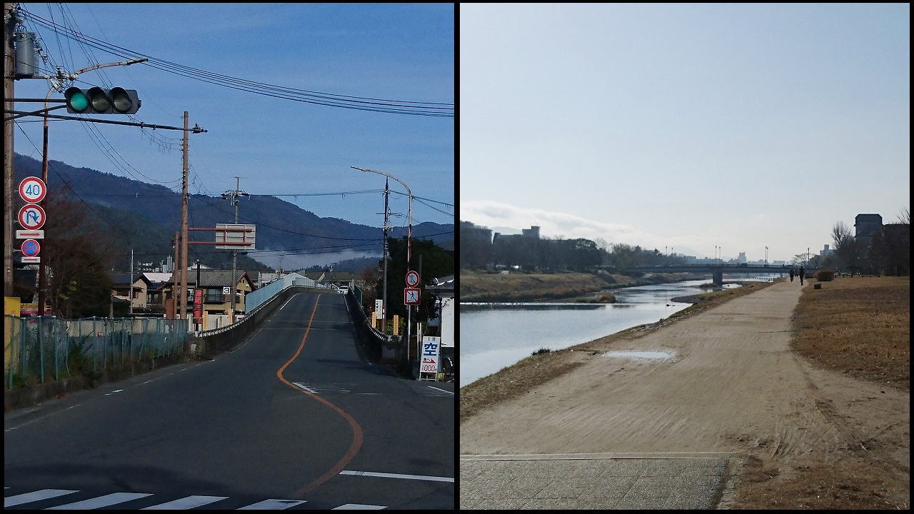 京都マラソン 嵐山高架橋＆鴨川河川敷